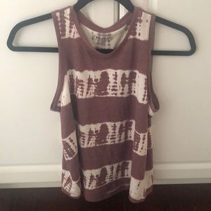 Purple and white tank top!